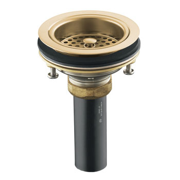 K-8801-BV Kohler Duostrainer Basket Strainer with Tailpiece - Vibrant Brushed Bronze