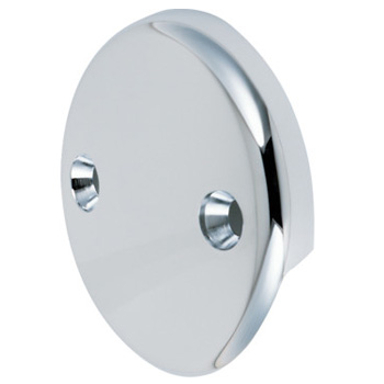 Specialty Products PLPPD14L 2 Hole Overflow Plate - Chrome