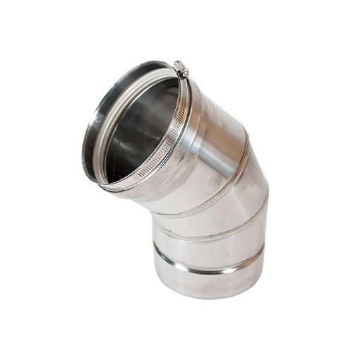 Z-Flex 2SVEEWC0545 Z-Vent Single Wall 45 degrees Elbow