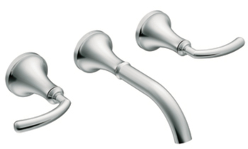 Moen TS6530 Icon Two Handle Wall Mounted Lavatory Faucet Trim - Chrome