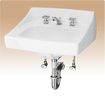 Toto LT307-01 Commercial Wall Mount Lavatory - Cotton White